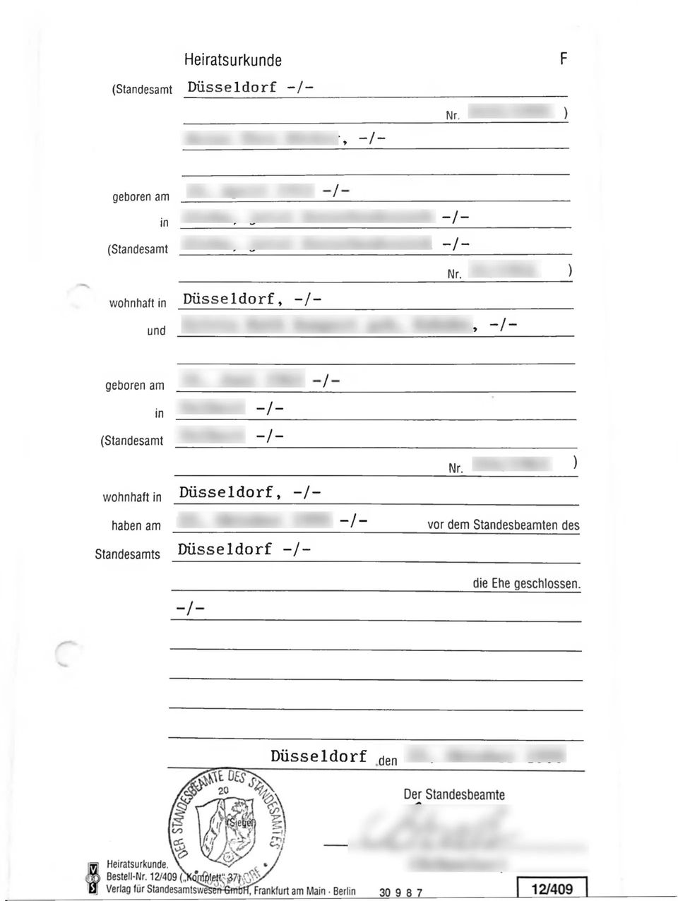 Heiratsurkunde übersetzen lassen: Beglaubigte Übersetzung Bonn